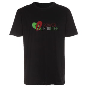 Power For Life - Bomulds Tee (unisex) Sort