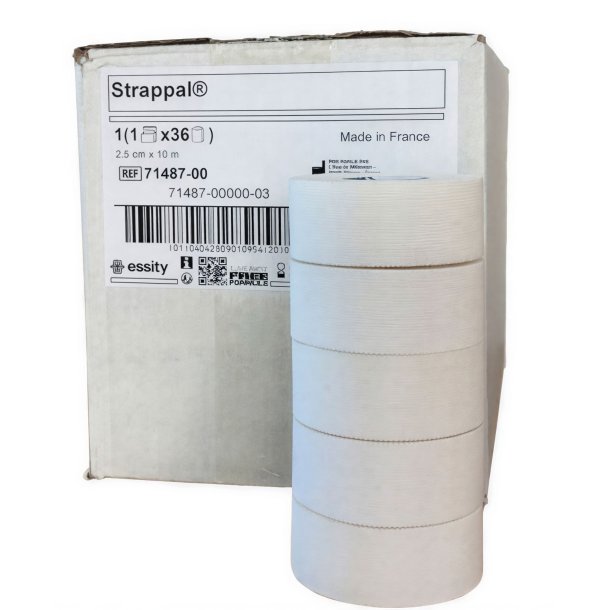 Strappal - Sportstape - 2,5 cm (Kasse 36 stk.)
