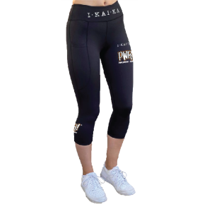 PWR - Ikaika 3/4 Tights - Orange 4f tryk