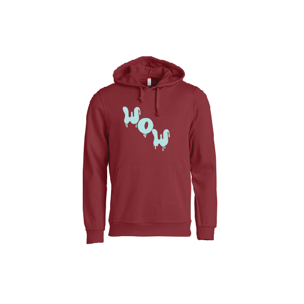 WOW - Hoodie - Bordeaux (mint)