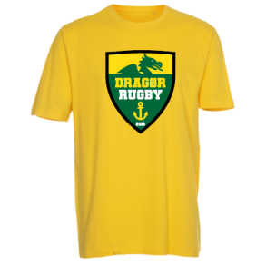 Drag�r Rugby Tee logo Gul