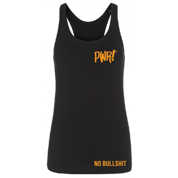 PWR - Racerback - No Bullsh!t (orange)