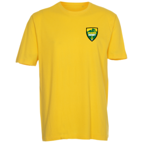 Drag�r Rugby Tee logo -Lille-  Gul