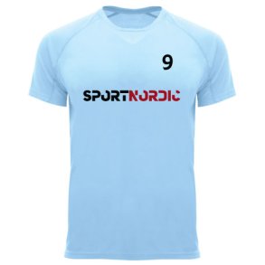 Sport Nordic Polyester Trnings Tee - Lys Bl