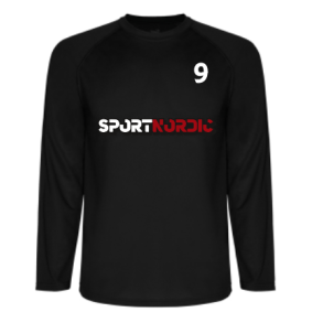 Sport Nordic Polyester Trnings Tee LS - Sort