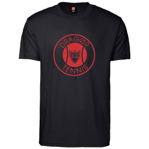 Dragr Tennis - T-shirt - Logo - Sort 