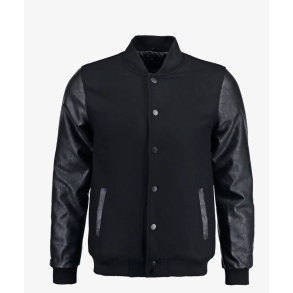 Urban Classic Old School College Jakke - SORT/SORT