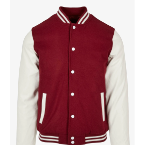 Urban Classic Old School College Jakke -Rd/Hvid