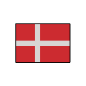 Flag - Dannebrog til skulder 