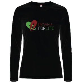 Power For Life - Polyester L/S (Dame) Sort
