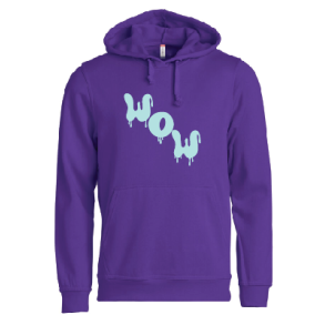 WOW - Hoodie - Lilla (mint)