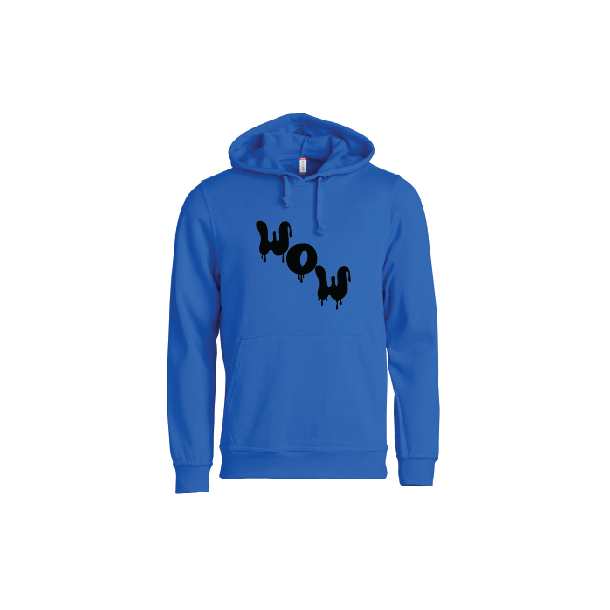 WOW - Hoodie - Bl� (sort)