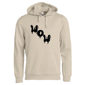 WOW - Hoodie - Sand (sort)