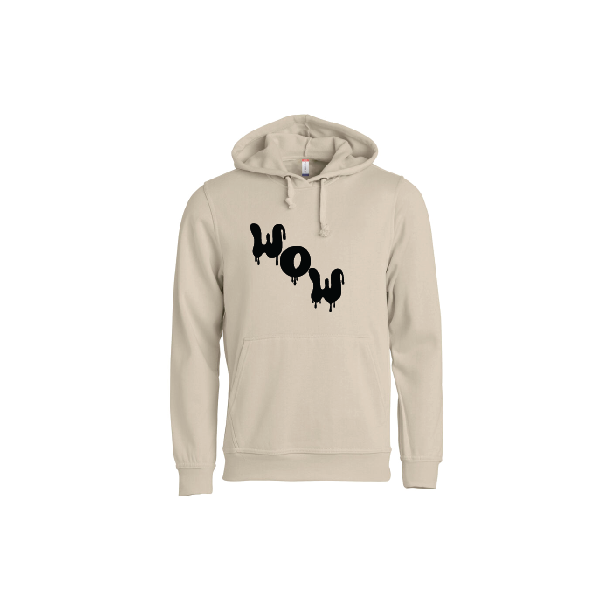 WOW - Hoodie - Sand (sort)