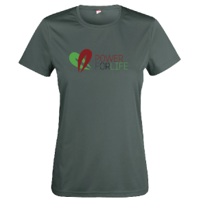 Power For Life - Poly Tee - Mrk Gr