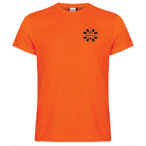 Snderbro Fight - T-shirt - Orange (lille logo)